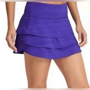 Athleta Swagger Tiered Tennis Skort in Purple - Size XL
